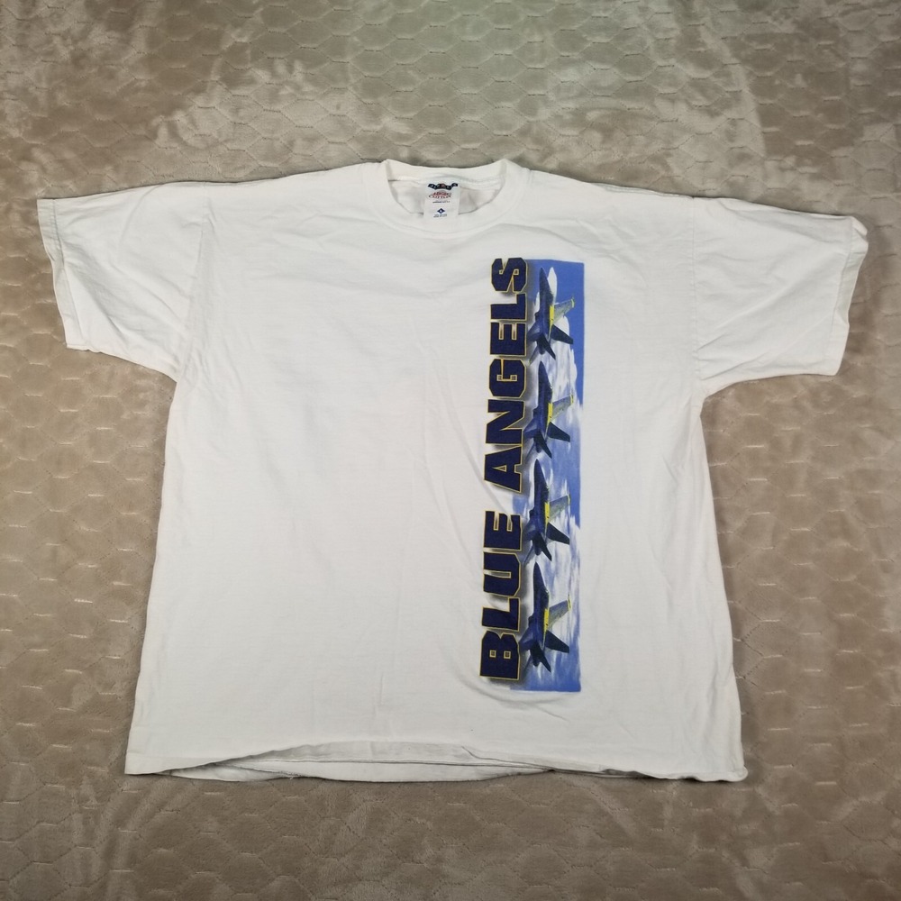 VTG Blue Angels Pushing the Envelope‎ Shirt Sz Lg USA Made
